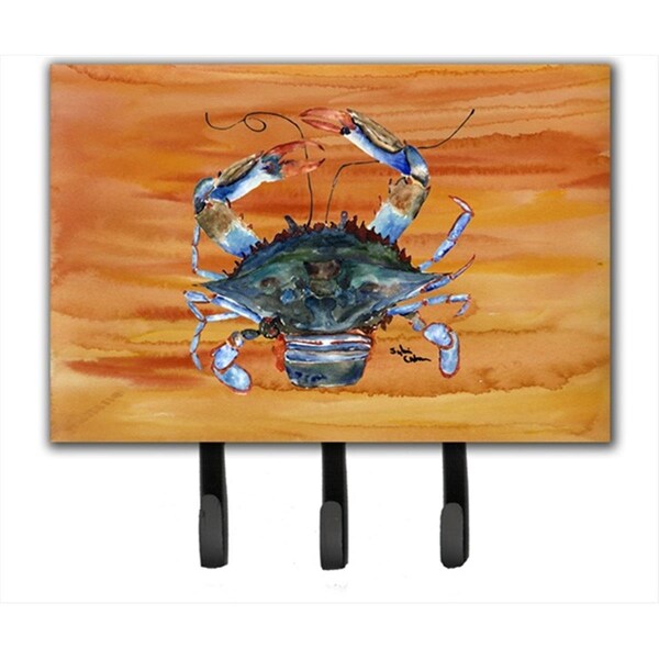 Carolines Treasures 6 x 9 In. Crab Leash or Key Holder 8144TH68 - main